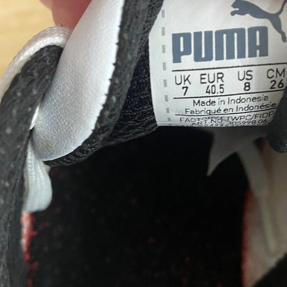 Puma White Leather x Ferrari Drift Cat Scuderia Motorsport Sneakers Men's Size 8 - Picture 11 of 11